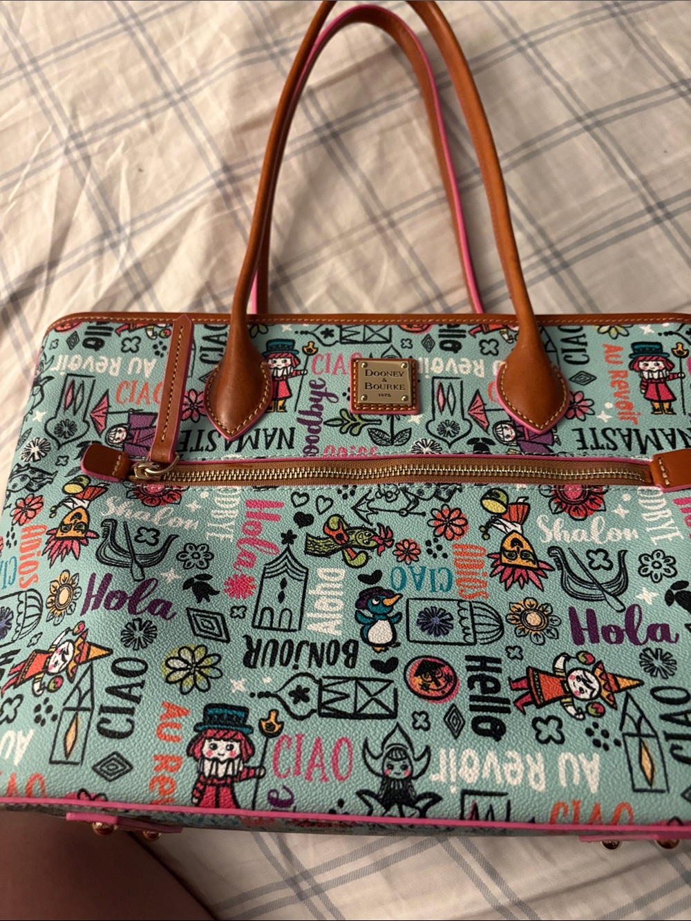 Disney Dooney & Bourke It’s A Small World Tote - Picture 2 of 4